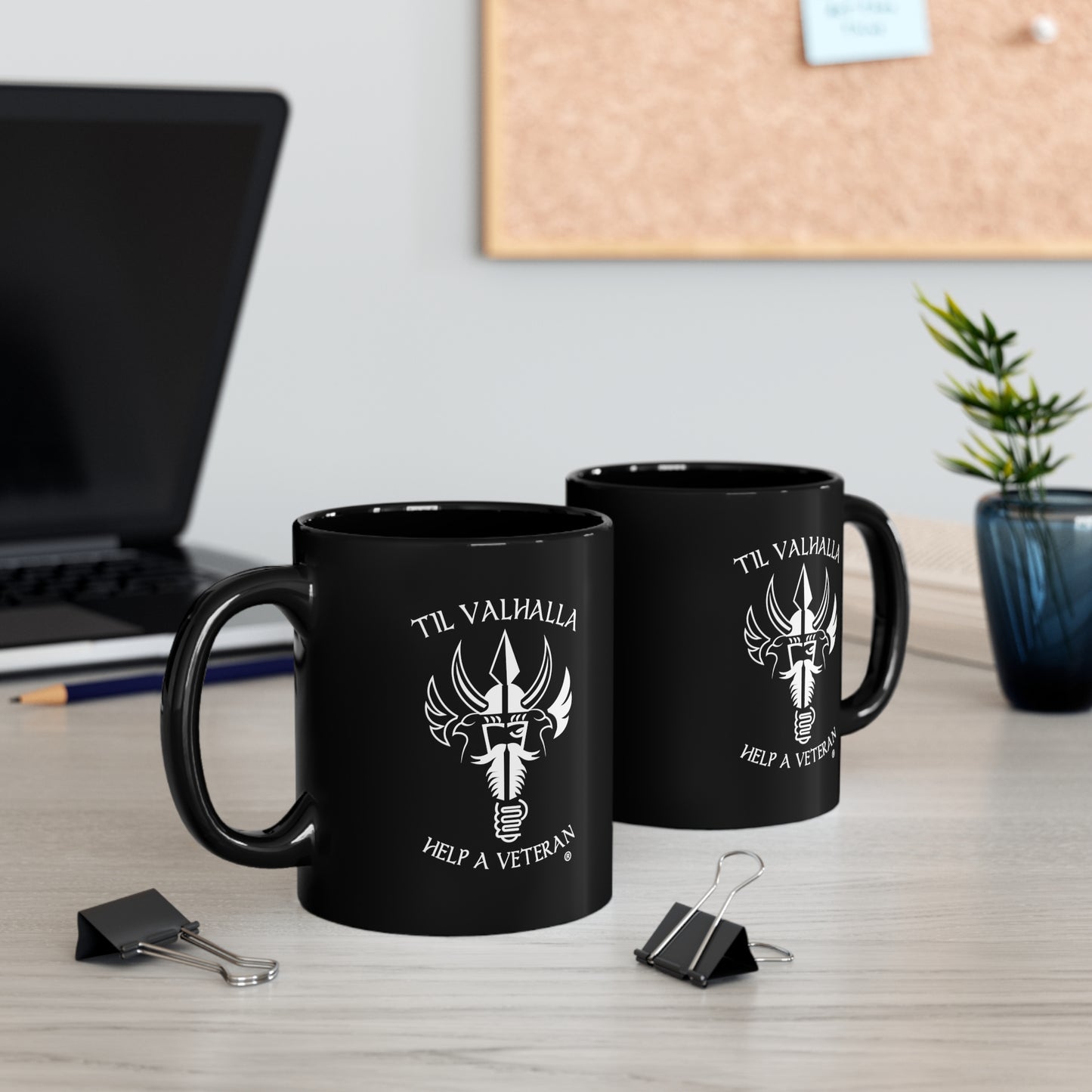 Til Valhalla 11oz Black Mug