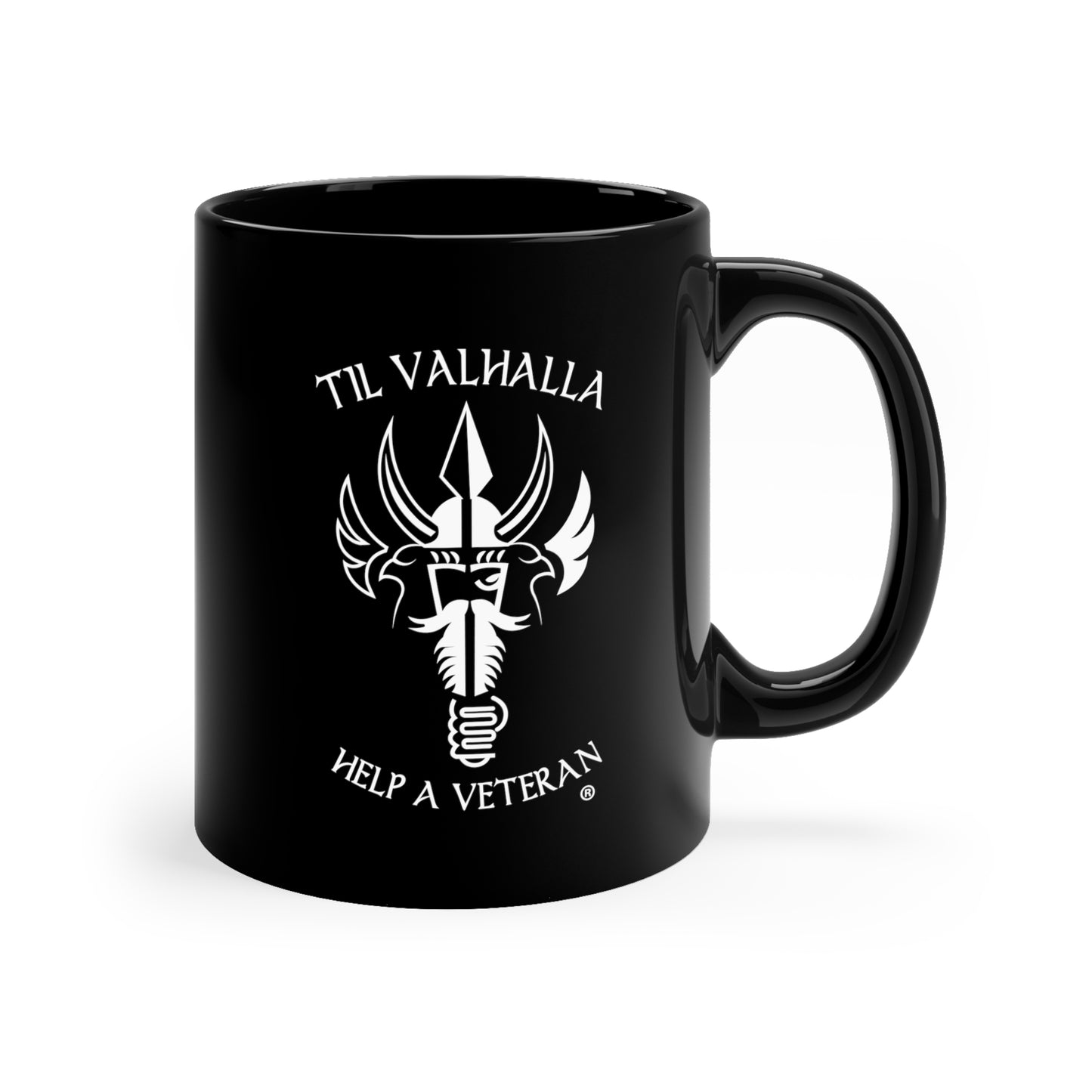 Til Valhalla 11oz Black Mug