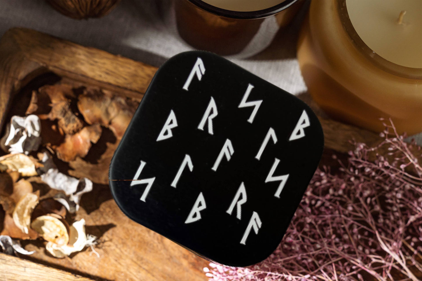 Odin's Wisdom Rune   Candle Tin