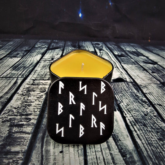 Freya's Tears Rune   Candle Tin