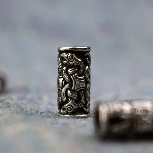 Raven Design Viking Knotwork Beard Bead